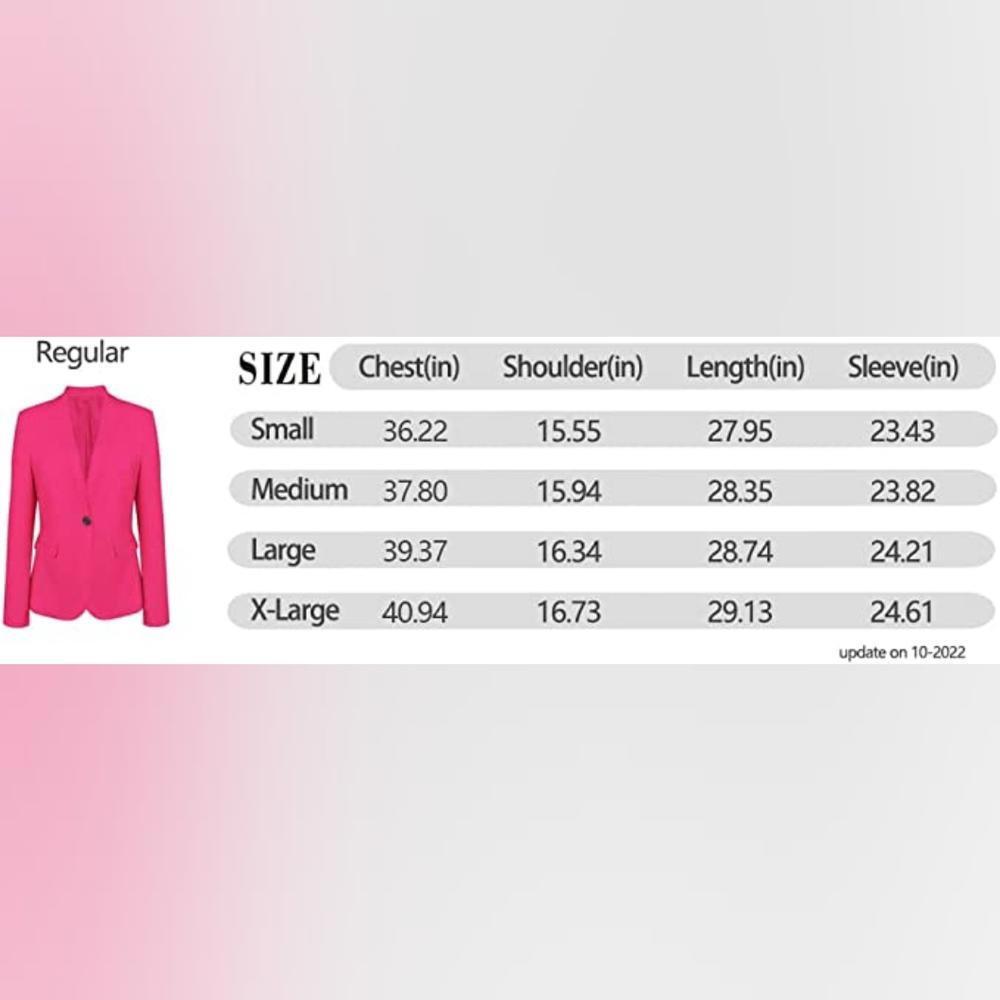 Casual Blazer Jackets - Open Front Long Sleeve Lapel Collar Work Office Jackets - Picture 3 of 6